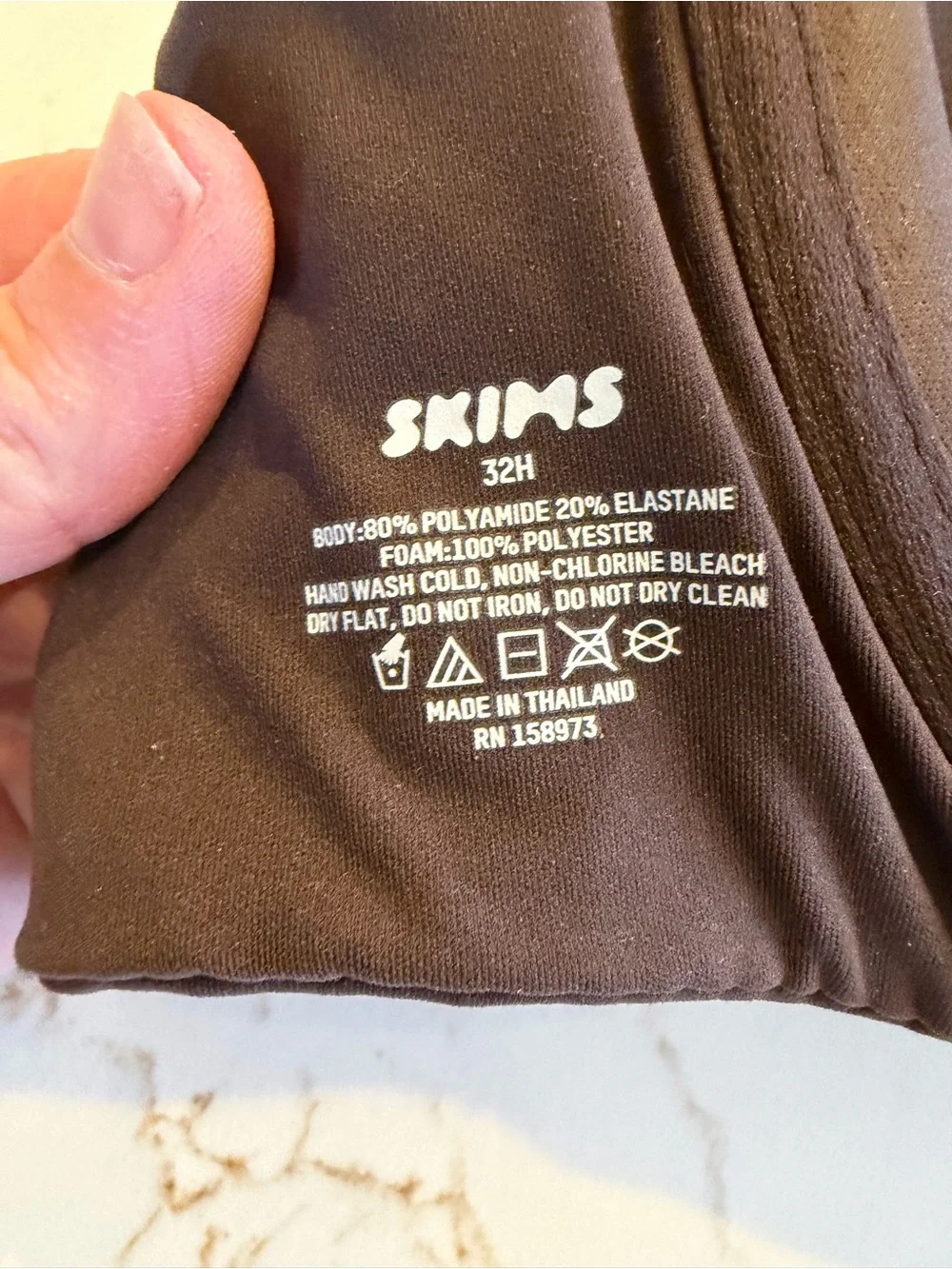 NWT SKIMS Fits Everybody TShirt Demi Bra Espresso 32H